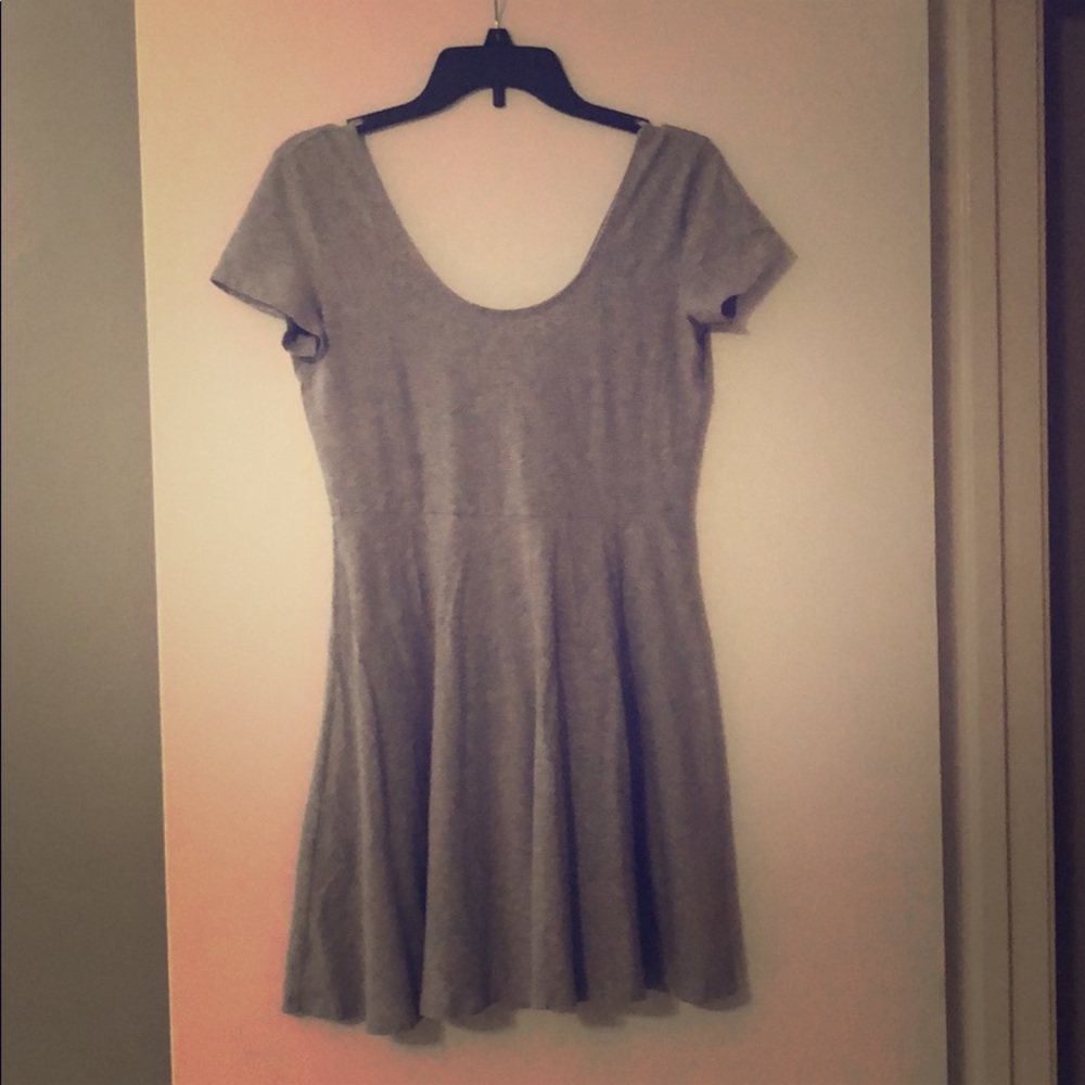 A line scoop neck dress